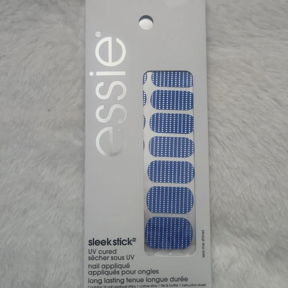 5 PACKS! Essie UV cured sleek stick 18 nail strips pack cuticle stick and‎ file